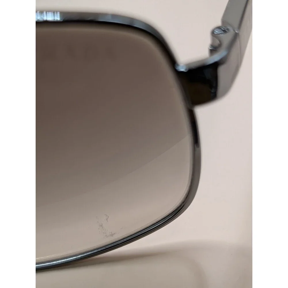 Prada Sunglasses SPR 54Q 610216 SAV 135 24 Gradient Black Gunmetal/Silver *FLAW*